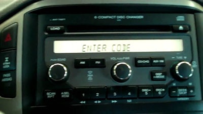 enter nissan  radio code