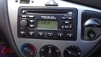 enter ford focus radio code