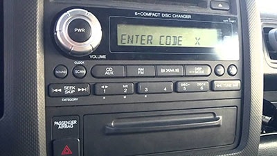 enter mazda 6 radio code