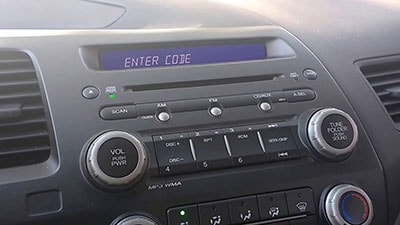 enter delphi  radio code