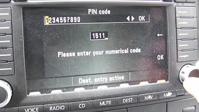 enter ford b-max radio code