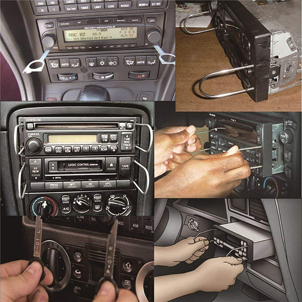 citroen radio removal keys