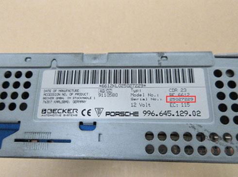 becker serial number