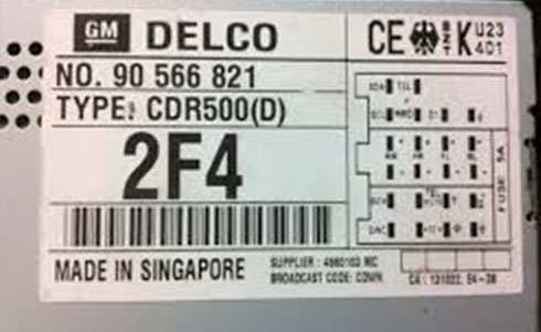 delco serial number