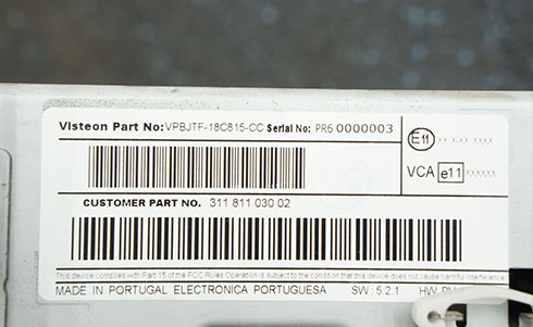 fisker radio serial number