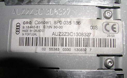 grundig radio serial number