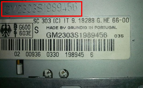 grundig serial number