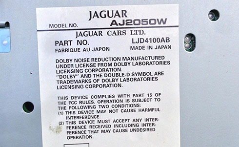 jaguar serial number