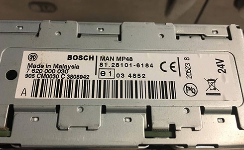 man radio serial number