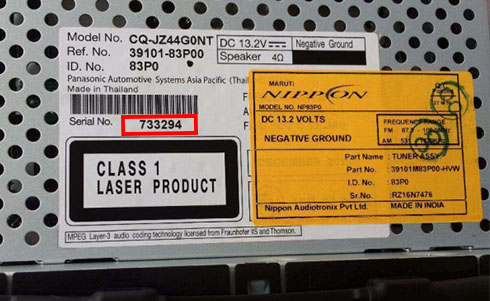 nippon audiotronix serial number