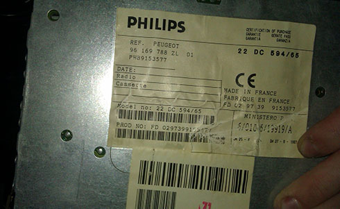 Get Your Free Philips Renault 22Dc459 / 62E Radio Code Online 2022