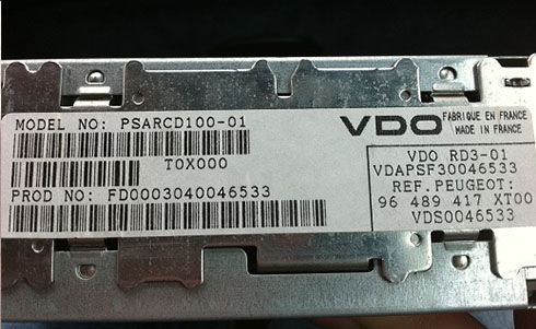 vdo dayton radio serial number