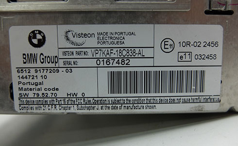 visteon serial number