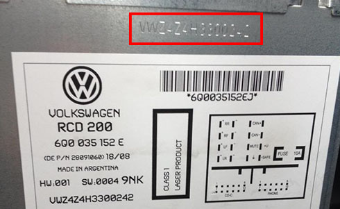 volkswagen serial number